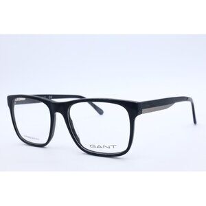 GANT GA 3122 001 Rectangle Shiny Black Eyeglasses Clear Lenses 54mm